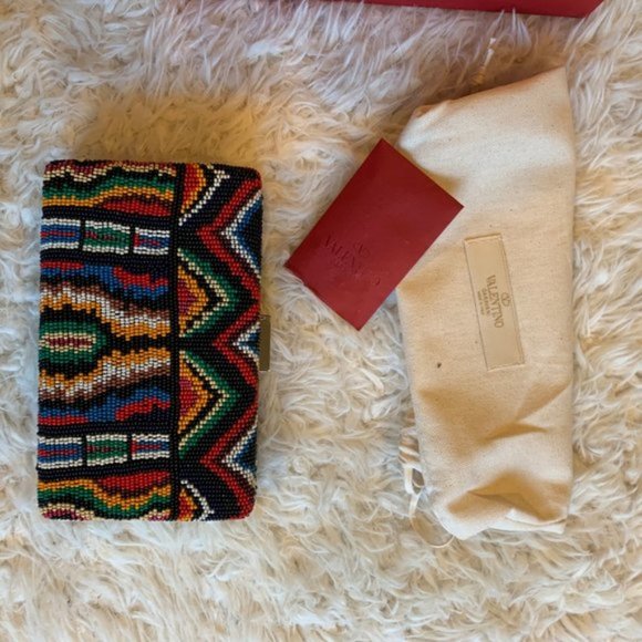 ❌SOLD❌Valentino Garavani Beaded Napa Leather - Picture 7 of 8